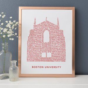 Boston University Word Art